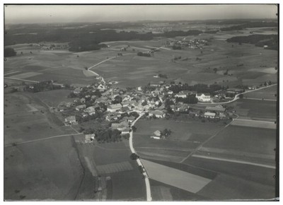 ZZ-8338/Grabenstätt am Chiemsee Photo Aerial Photo 18 x 13 cm approx. 1935