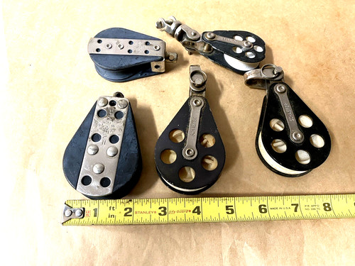 A Lot of Five   Marine Sailboat Pulleys.