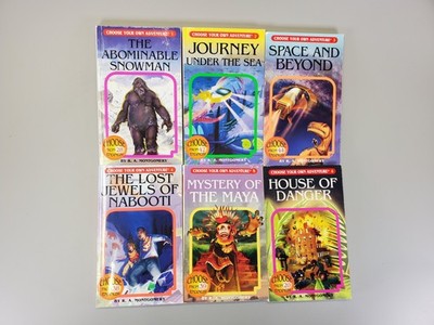 Vintage 2006 COYA Lot Choose Your Own Adventure Books 1-6 R. A. Montgomery