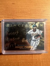 2021 Bowman Inception - Silver Signings Robert Puason 1/1 Gold Ink MLB Baseball