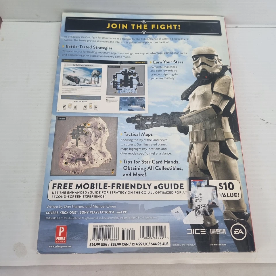 Star Wars Battlefront Prima Official Game Guide 2015 Ps4 Xbox PC Good Condition  - Image 3 of 3