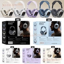 Bluetooth Headphones Wireless LCD Display HiFi Stereo Earphones Over-Ear Headset