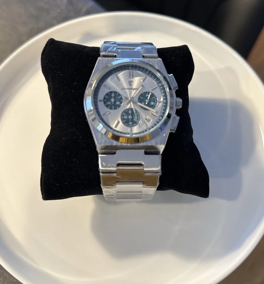 Reloj de lujo Lucky Fours para hombre - plateado Foto 2 de 4