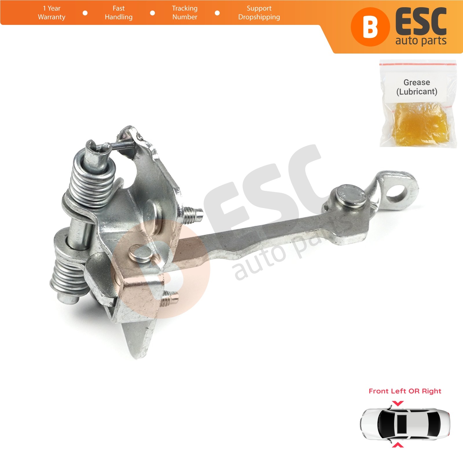 Front Door Hinge Stop Check Strap Limiter for Renault Laguna MK1 X56 1993-2001