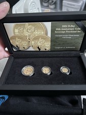 2024 D-Day 80th Anniversary Gold Sovereign Fractional Set