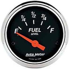 Auto Meter Designer Black Fuel Level Gauge 2-116 Electrical