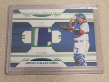 MOISES BALLESTEROS 2024 NATIONAL TREASURES ROOKIE GAME GEAR EMERALD PATCH SP 2/5
