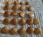 CIVIL WAR MISSOURI STATE SEAL CONFEDERATE USE STAFF BUTTONS ALBERT# MO-2-TYPE