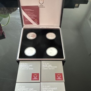 Österreich 20 Euro Gedenkmünzen Set „Maria Theresia“ im Etui mit Zertifikat