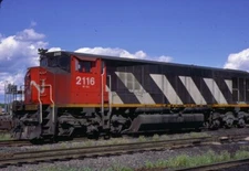 CNR 2116 HR-616, Moncton, NB, 09/88; Kodachrome Original