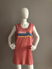 Junk Food Womens Graphic Logo Cotton Crew Neck Beachy T Shirt Size XL