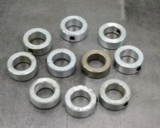 1" ID Steel Shaft Collar with Set Screw Lot of Ten (10)
