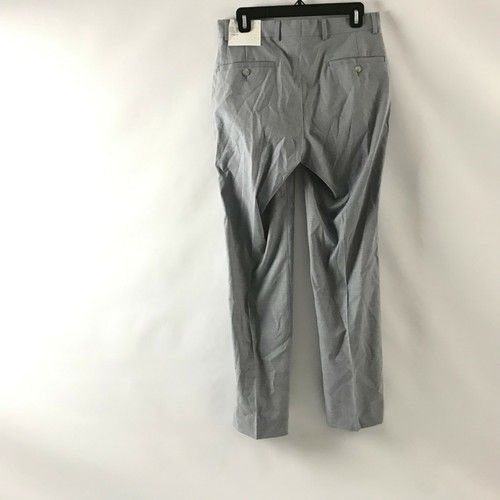 Reaction Kenneth Cole G25 Mens Dress Pants Flat Front Gray Sz 36S 29W x 32L NWT - Picture 3 of 6