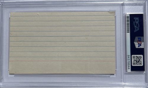 Lefty Grove Signed AUTOGRAPHED 3x5 index Card PSA/DNA Slabbed PSA - Picture 3 of 3