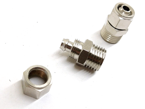 Air Hose Repair Kit 8mm x 1/4-Inch NPT Reusable Hose Splicer 2pcs - Picture 2 of 2
