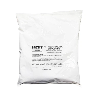 Boyd's Hi-Rev Mocha Cappuccino Mix, 2lb Bag - Coffee Beverage Mix