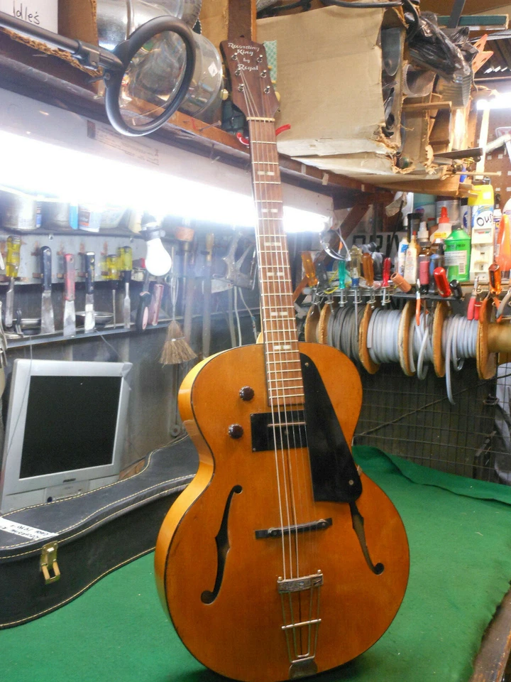 GUITARRA ACÚSTICA GIBSON ARCHTOP AÑOS 30 rara RECORDING KING pastilla cuadrada Foto 3 de 4