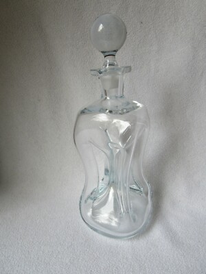 Holmegaard Kastrup Glaskaraffe Flasche Gluckerflasche Stopfen Glasflasche klar
