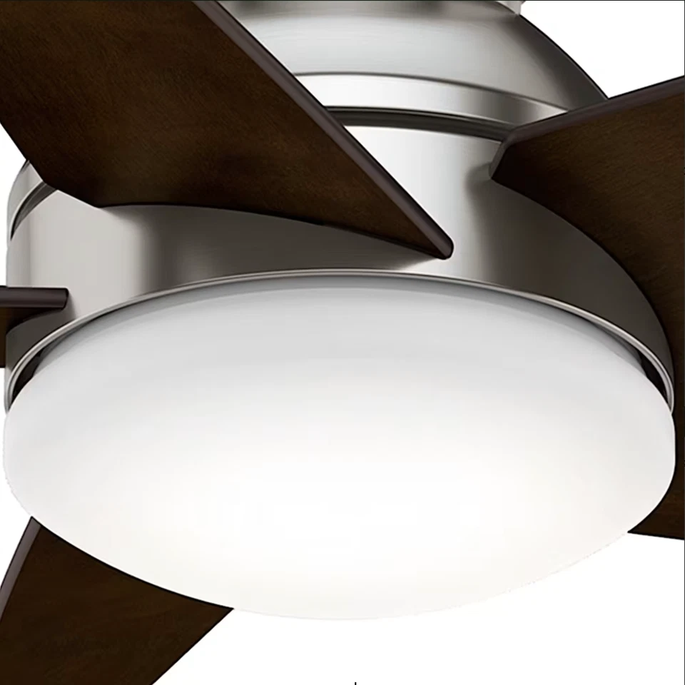 NEW Casablanca Isotope 52" Low Profile Ceiling Fan - Brushed Nickel, 59022 - Image 3 of 4