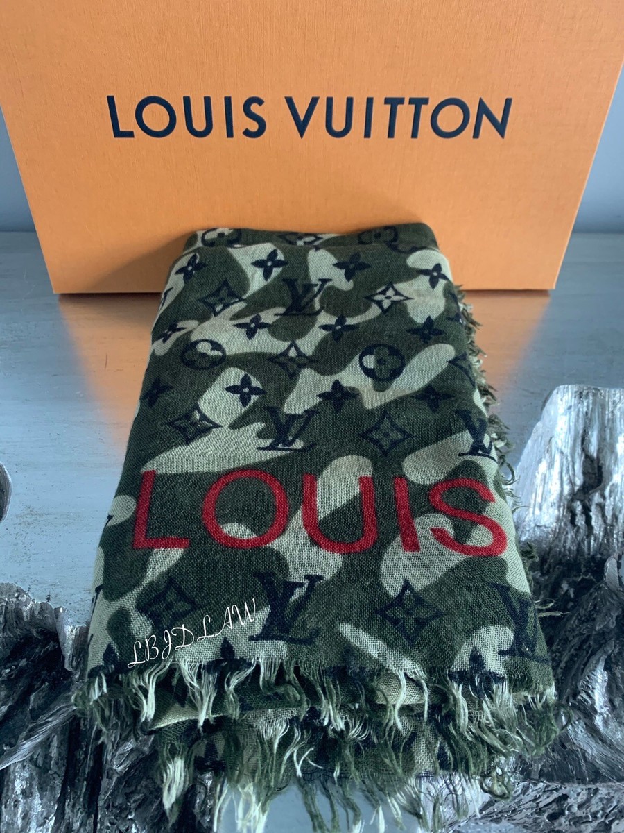LUIS VUITTONカシミア手袋ブラック louis-vuitton-shawl-monogram-