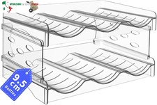Portabottiglie Vino Impilabile, 6 Bottiglie - Organizer Frigorifero per Bottigli