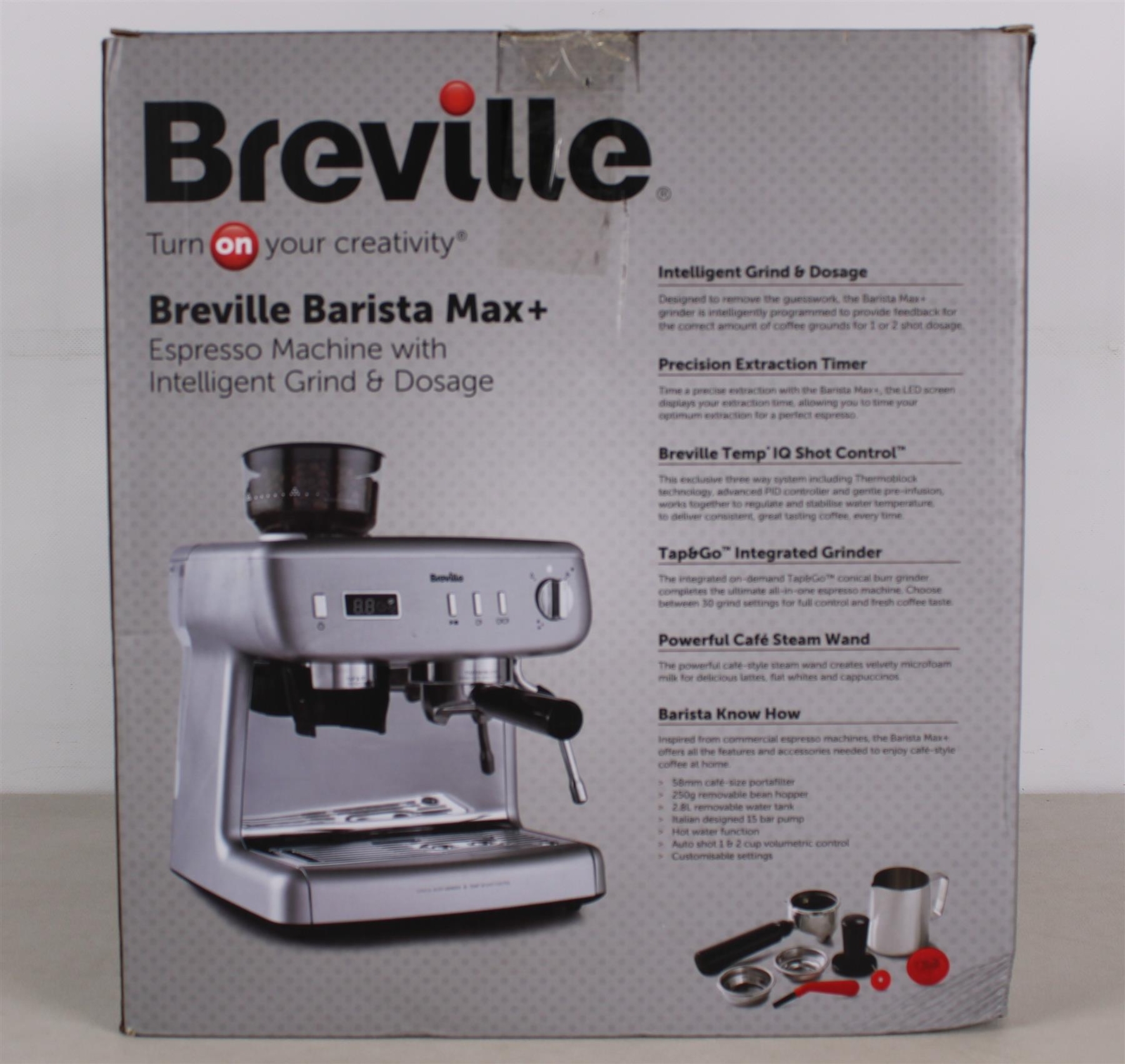 BREVILLE VCF153 BaristaMax+ Bean to Cup Coffee Machine Silver eBay