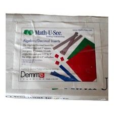 Math U See Algebra Decimal Inserts Manipulatives Set Homeschool Educational Read