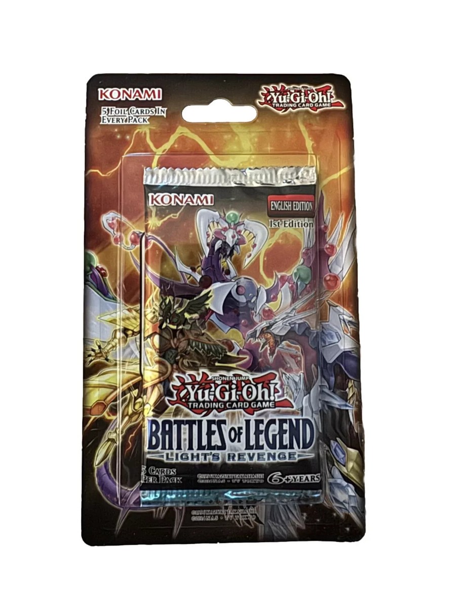 YuGiOh Battle Of Legends Lights Revenge Blister Booster Pack Sealed 1st Edition YuGiOh Battle Of Legends Lights Revenge Blister Booster Pack Sealed 1st Edition