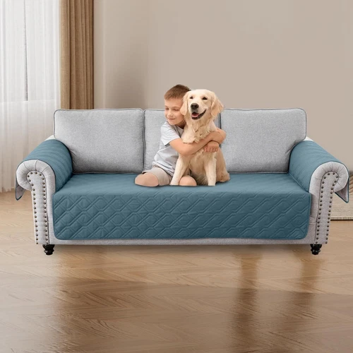 Sitz Sofabezug Wasserdicht Möbel Schonbezug mit Stauraum Sofakissen - Bild 34 von 50