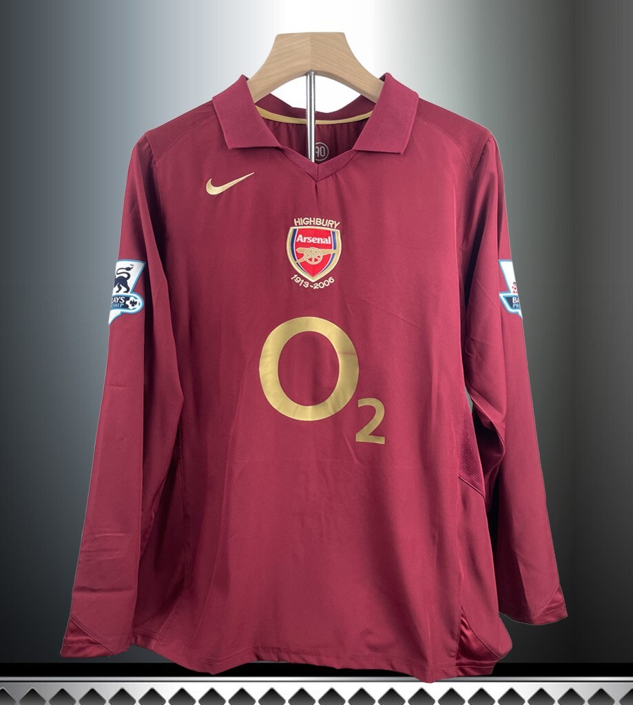 Arsenal 2005-06 Home Jersey - Long Sleeve Vintage Kit Arsenal 2005-06 Home Jersey - Long Sleeve Vintage Kit