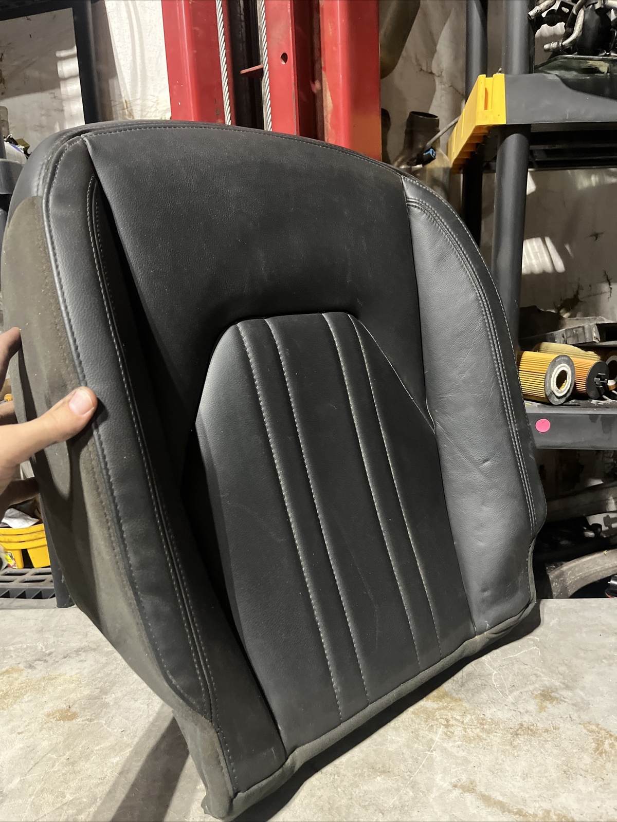 14-17 Maserati Ghibli Passenger Back Seat Cushion Black OEM