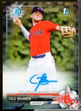Cole Brannen Card 2017 Bowman Chrome Draft Autographs #CDACB 
