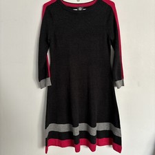 Vince Camuto Womans Sweater Dress Size S Gray