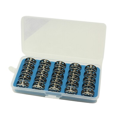 Cutex  Pack of 25 Consew 205RB, 206RB Bobbins With Storage Case