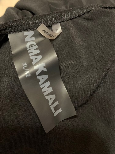 Norma Kamali Women's Low Back Slip Mermaid Fishtail Gown Black XL/42 NWT $350 - Picture 6 of 7