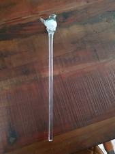 Deko Glasstab mit Vogel