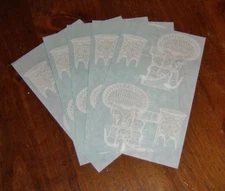 Mrs. Grossman Sticker Sheet Lot of Five ~ Paper Whispers ....Wicker Rockers