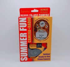 Vintage 35mm Suprema Camera Ready-To-Use Camera And FM Radio New Old Stock