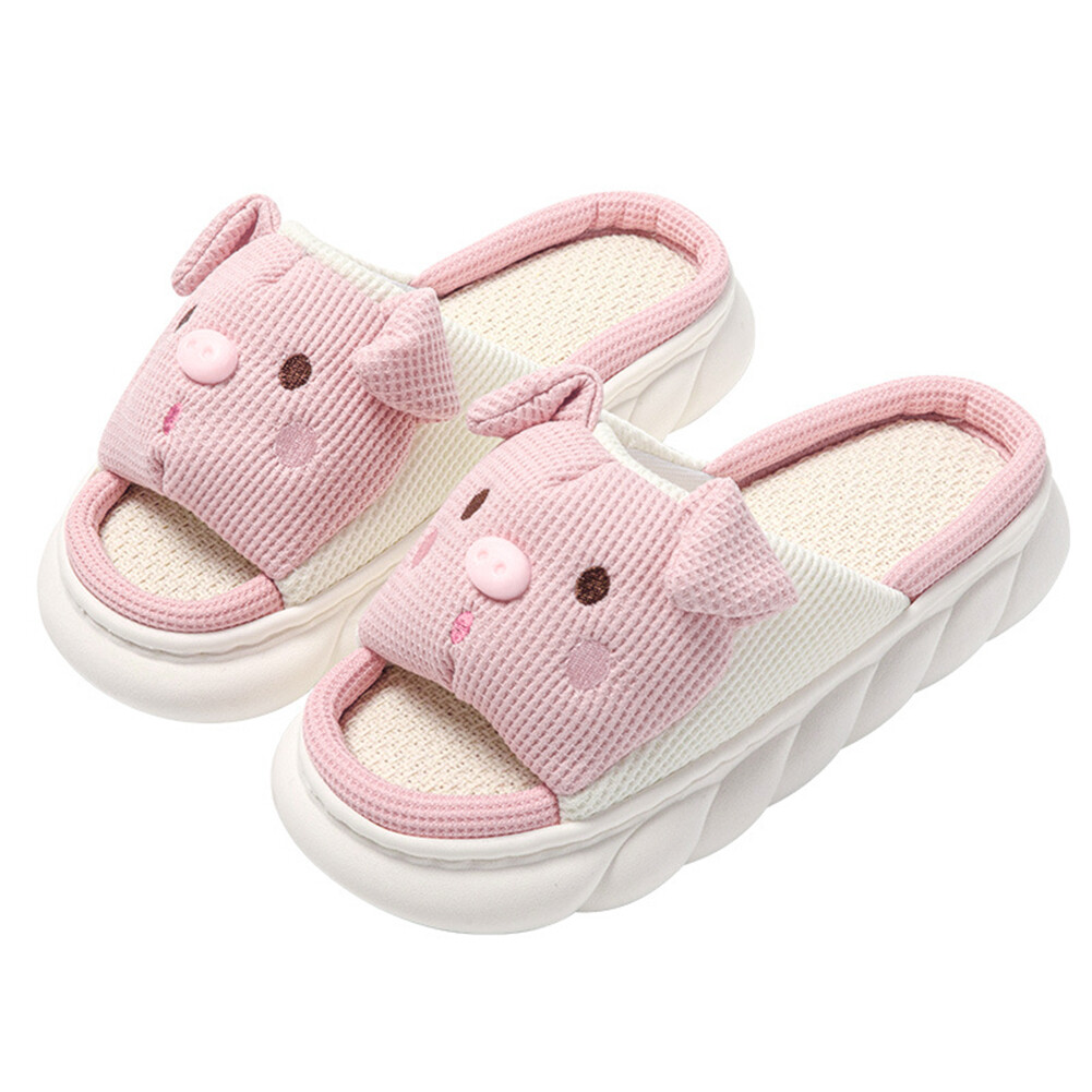 APL Pantofole slip on da donna divertenti punta aperta pantofole per maiali scivoli per interni esterni