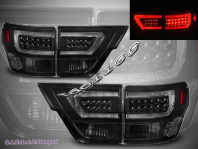 FITS FOR 2011-2013 JEEP GRAND CHEROKEE LED TAIL LIGHTS BLACK SMOKE NEW