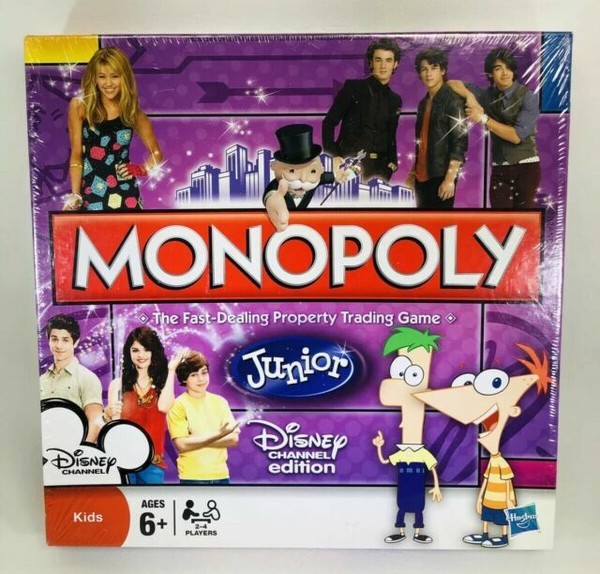 Monopoly Junior Disney Channel Edition Board Game 2009 Hasbro for sale