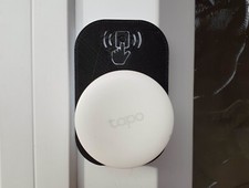 3D Printed Doorbell Mount for TP-Link Tapo S200B Smart Button - Black and White