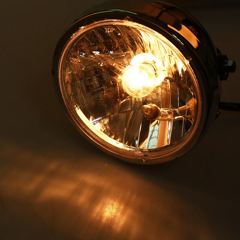 Bombilla de cabeza de faro alto/bajo de 6,8" para motocicleta ATV 12v para Honda Harley Yamaha Foto 2 de 4