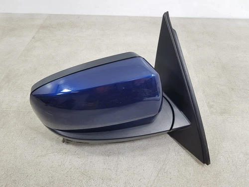 BMW X5 E70 09-13 RIGHT WING MIRROR POWER FOLD AUTO DIMM IN DEEP SEA BLUE METAL.