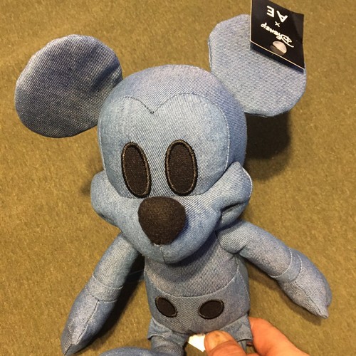 Mickey Mouse Disney X AE Blue Denim American Eagle Special Edition Plush Doll - Picture 2 of 5