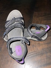 Teva Tirra 4266 Sports Hiking Womens Sandals Size 10 Gray Purple Black