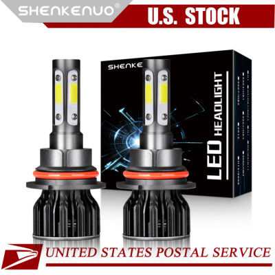2x 9007 LED Headlight Bulbs Kit 6000K For International 4100 4200 4300 4400 8500