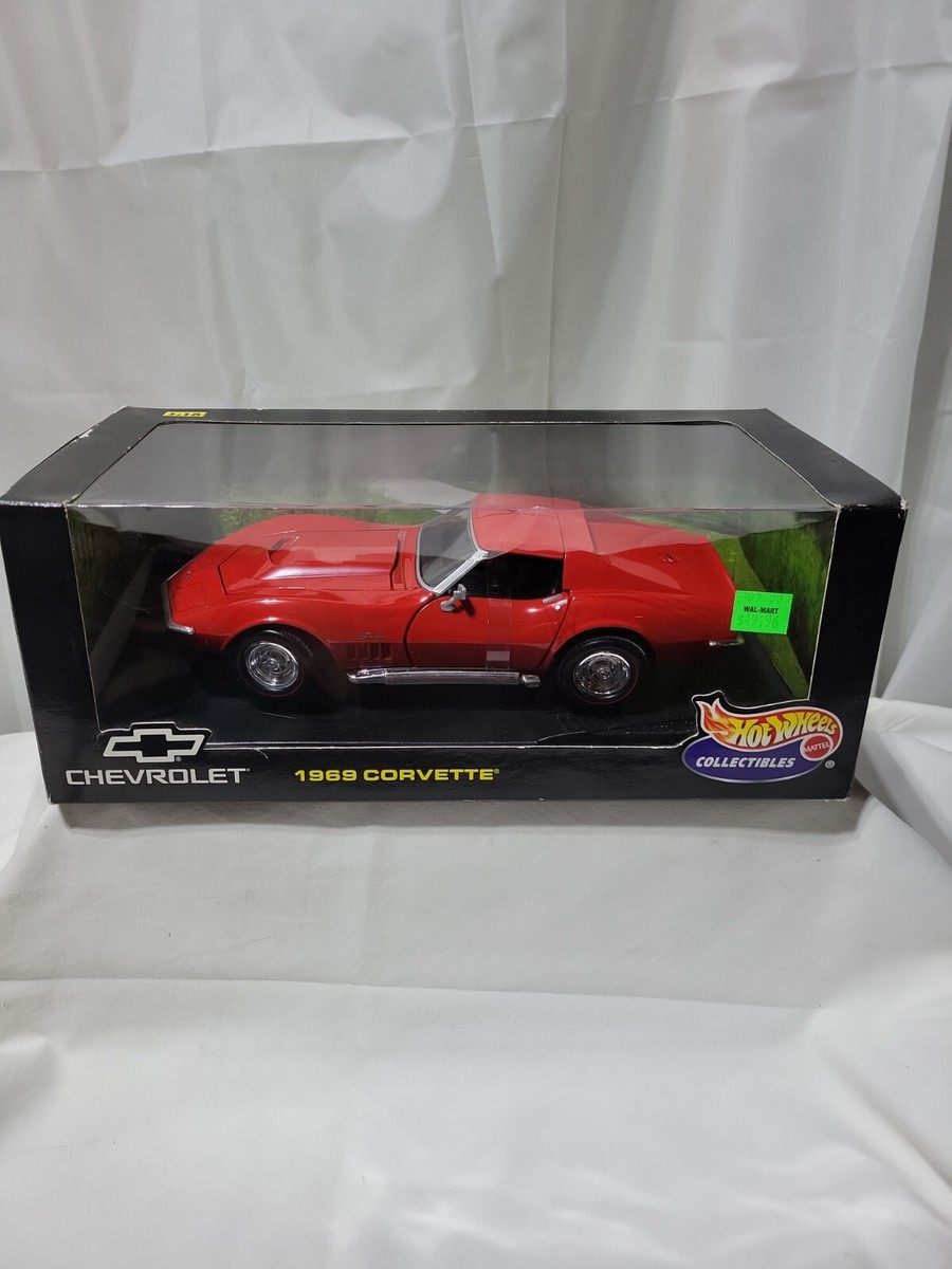 Hot Wheels 1969 Stingray Corvette red 1:18 collectable MINT