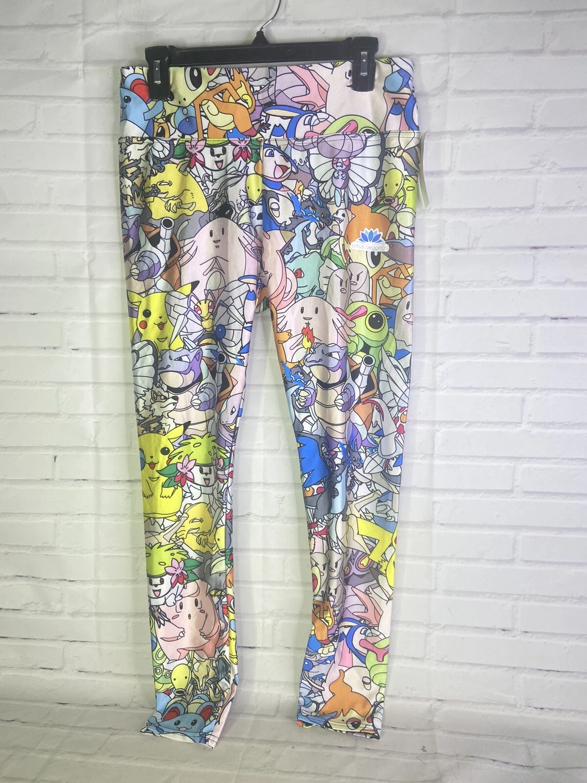 NEW Lotus Youth Big Girls Pokemon Sublimated All Over Print Leggings Size XXL