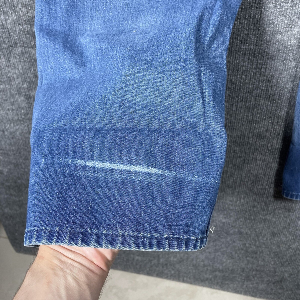 VINTAGE 60s OshKosh B'gosh Denim Jeans 36x33 Carpenter Talon Zip